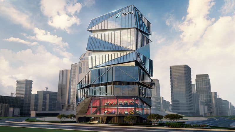 A conceptual rendering of DMCC's Crypto Tower, set to rise in Dubai's Jumeirah Lakes Towers and anticipated to be completed by early 2027. Image courtesy of DMCC.
