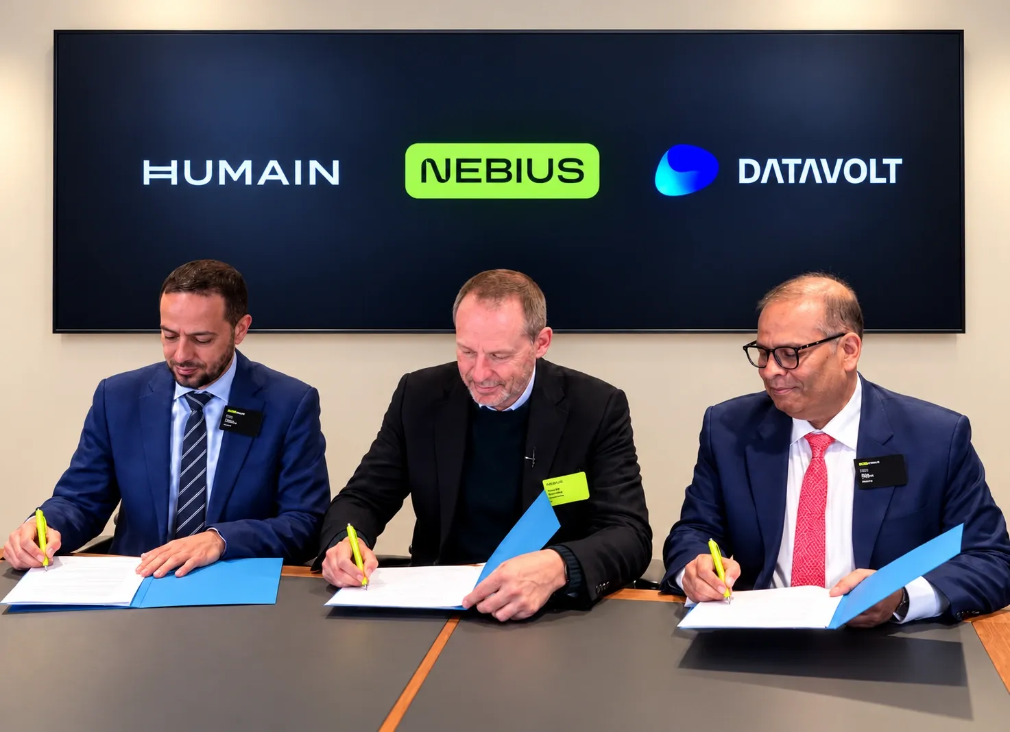 HUMAIN, DataVolt and Nebius