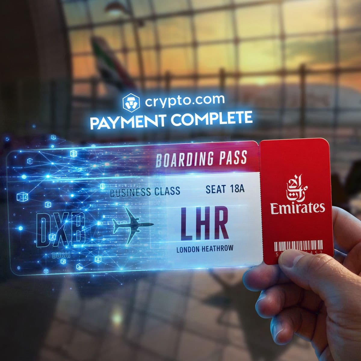 Emirates Rolls Out Crypto.com Pay for Flight Bookings